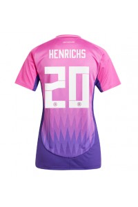 Duitsland Benjamin Henrichs #20 Voetbaltruitje Uit tenue Dames EK 2024 Korte Mouw